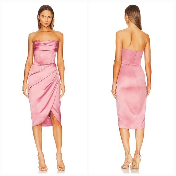 Bardot Dresses & Skirts - Bardot Jamila Corset Dress in Dusty Rose